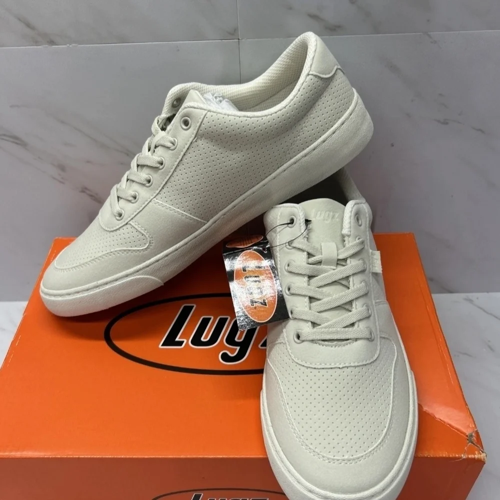 Lugz Men’s City White Lace-Up Sneakers Mens Size 10.5 (NIB)